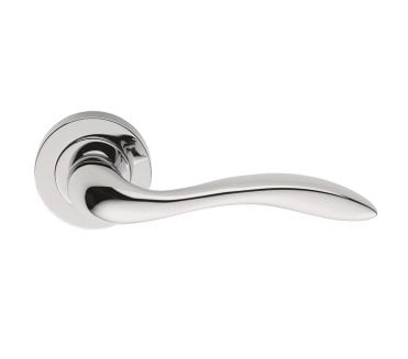 Manital GI5 Giava Door Handle On Rose - Polished Chrome