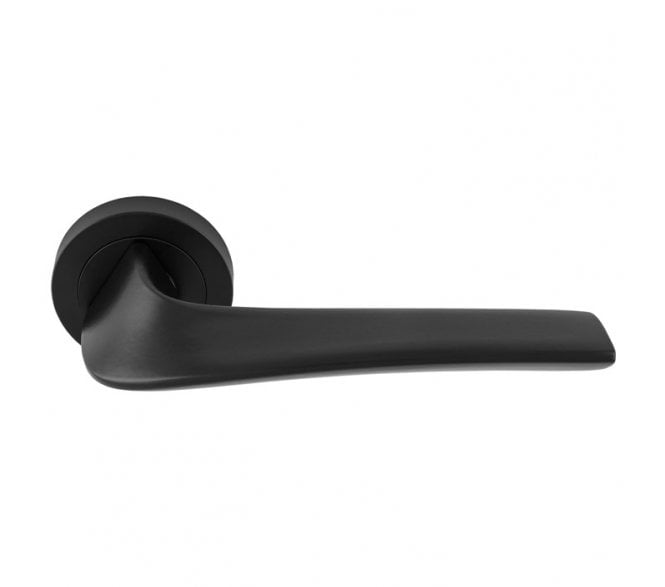 Manital MS5 Master Lever On Round Rose - Matt Black