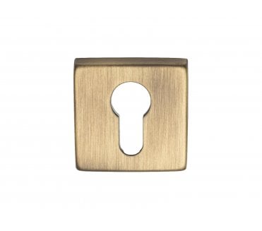 Manital QE001 Euro Profile Escutcheon (Square) - Antique Brass