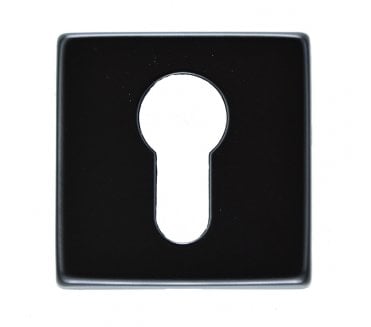 Manital QE001 Euro Profile Escutcheon (Square) - Matt Black