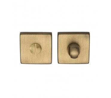 Manital QT004 Square Bathroom Turn & Release - Antique Brass