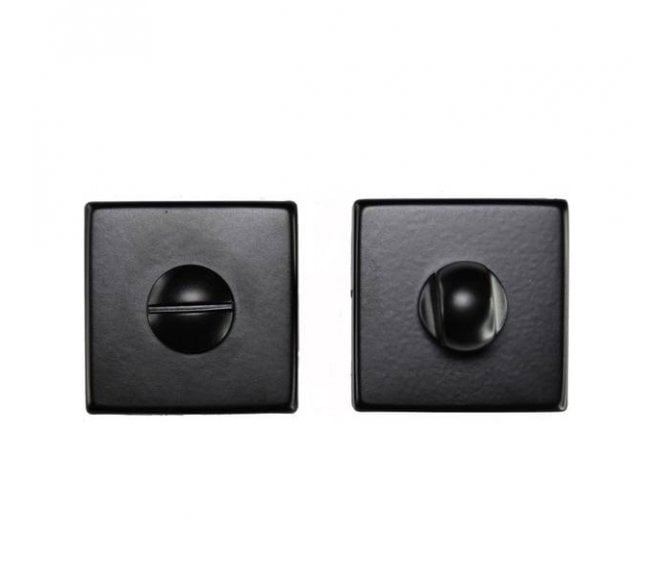 Manital QT004 Square Bathroom Turn & Release  - Matt Black
