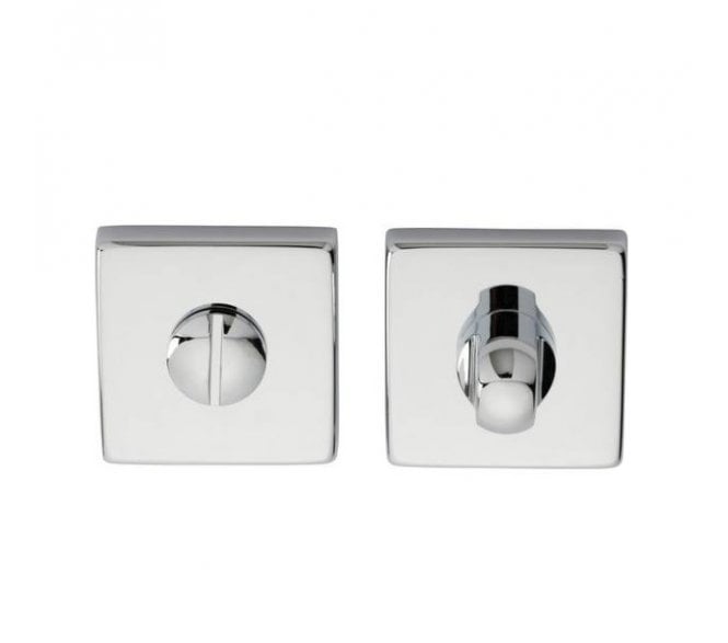 Manital QT004 Square Bathroom Turn & Release  - Polished Chrome