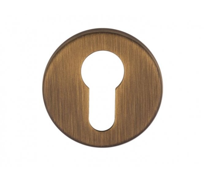 Manital RE001 Concealed Rose Euro Profile Escutcheon - Antique Brass