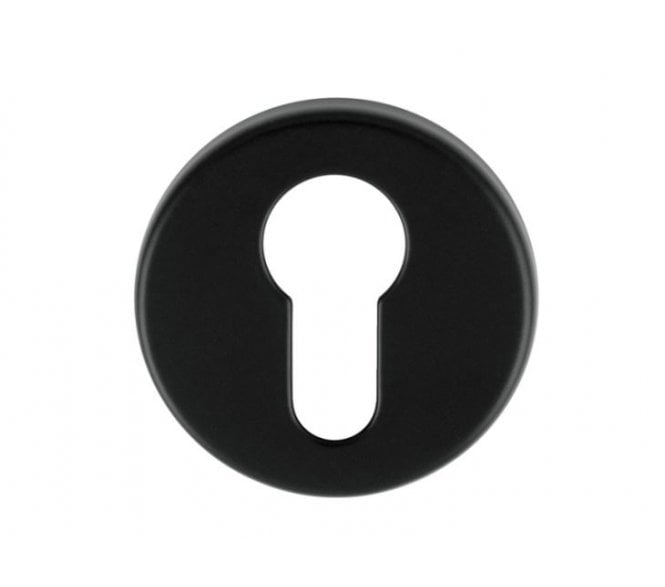 Manital RE001 Concealed Rose Euro Profile Escutcheon - Matt Black