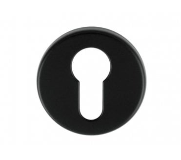 Manital RE001 Concealed Rose Euro Profile Escutcheon - Matt Black