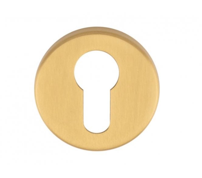 Manital RE001 Concealed Rose Euro Profile Escutcheon - Satin Brass