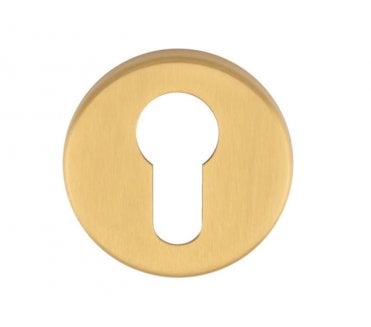 Manital RE001 Concealed Rose Euro Profile Escutcheon - Satin Brass