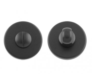 Manital RE004 Concealed Rose Bathroom Turn & Release Set - Matt Black