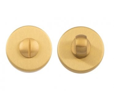 Manital RE004 Concealed Rose Bathroom Turn & Release Set - Satin Brass