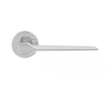 Manital Sonica Lever Handle On Round Rose - Polished Chrome
