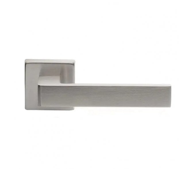 Manital TC5 Techna Door Handle On Square Rose - Satin Chrome