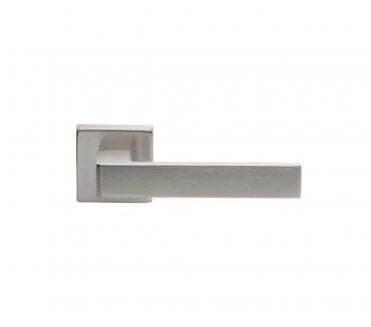 Manital TC5 Techna Door Handle On Square Rose - Satin Chrome