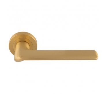 Manital VX5 Vortex Lever On Round Rose - Satin Brass