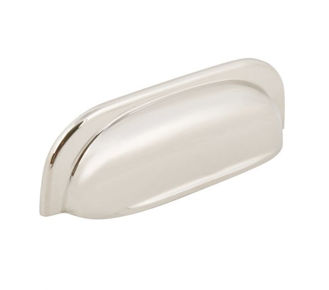 Mayberry Drawer Cup Pull - Polished Nickel