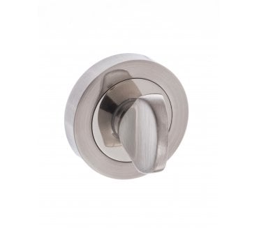 Mediterranean Bathroom Turn & Release  - Satin Nickel/Polished Nickel