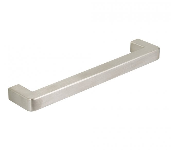 Metropolis Square Bar Cabinet Pull Handles - Satin Stainless Steel