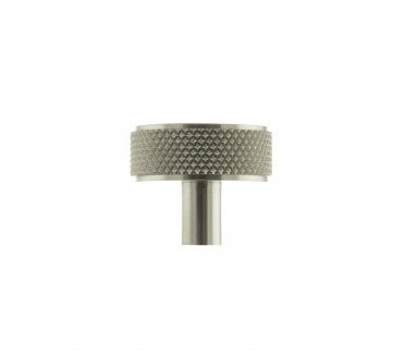 Millhouse Brass Hargreaves Disc Knurled Cabinet Knob - 35mm - Satin Nickel
