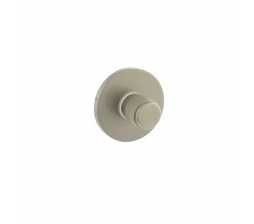 Millhouse Brass Knurled WC Turn and Release on 5mm Slimline Round Rose - Satin Nickel