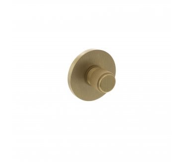 Millhouse Brass Linear WC Turn and Release on 5mm Slimline Round Rose - Satin Brass