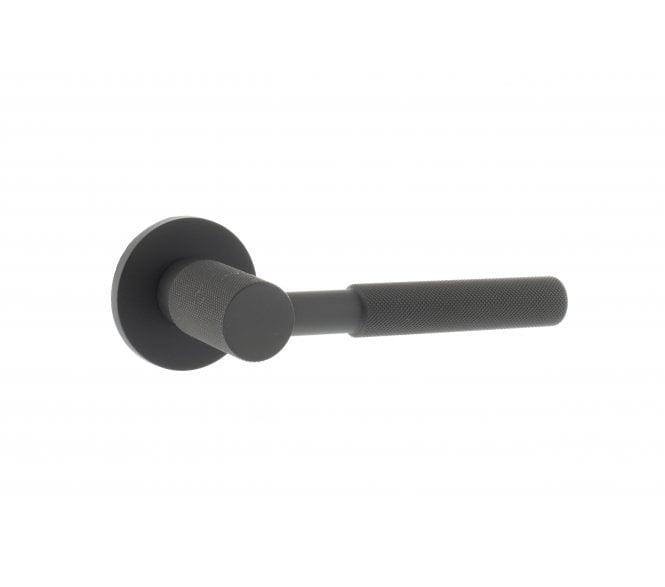 Millhouse Brass Mason Designer Lever on 5mm Slimline Round Rose - Urban Dark Bronze