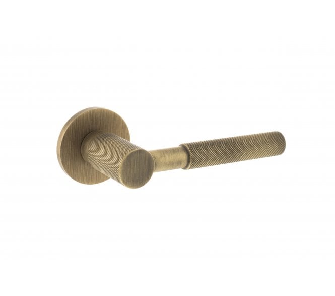 Millhouse Brass Mason Designer Lever on 5mm Slimline Round Rose - Yester Bronze