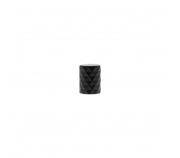 Millhouse Brass MHCD1420MB Chrysler Diamond Cut Cylinder Cabinet Knob - 20mm - Matt Black