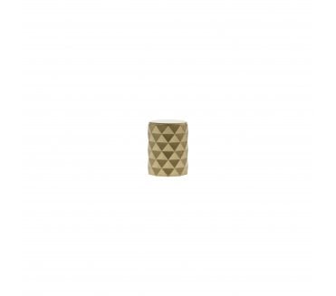Millhouse Brass MHCD1420SB Chrysler Diamond Cut Cylinder Cabinet Knob - 20mm - Satin Brass