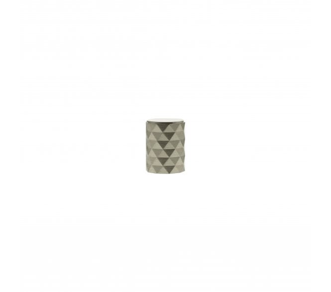 Millhouse Brass MHCD1420SN Chrysler Diamond Cut Cylinder Cabinet Knob - 20mm - Satin Nickel
