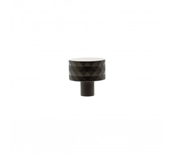 Millhouse Brass MHCD1530UDB Chrysler Diamond Cut Cabinet Knob - 32mm - Urban Dark Bronze