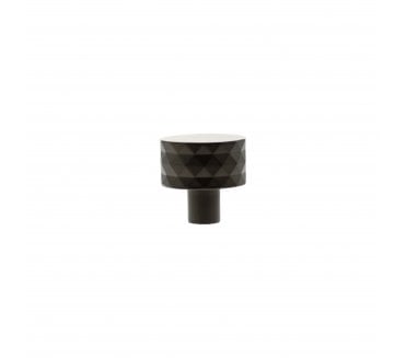 Millhouse Brass MHCD1530UDB Chrysler Diamond Cut Cabinet Knob - 32mm - Urban Dark Bronze