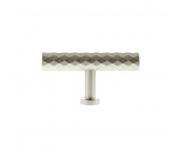 Millhouse Brass MHCD1675SN Chrysler Diamond Cut T-Bar Cabinet Knob - 75mm - Satin Nickel