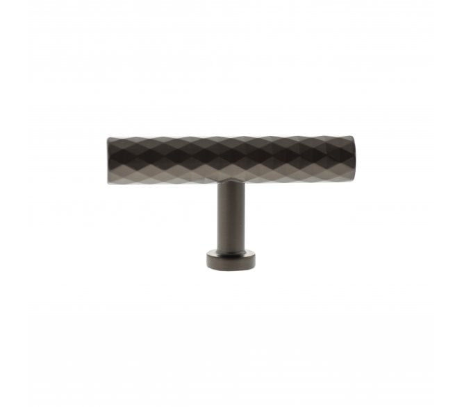 Millhouse Brass MHCD1675UDB Chrysler Diamond Cut T-Bar Cabinet Knob - 75mm - Urban Dark Bronze