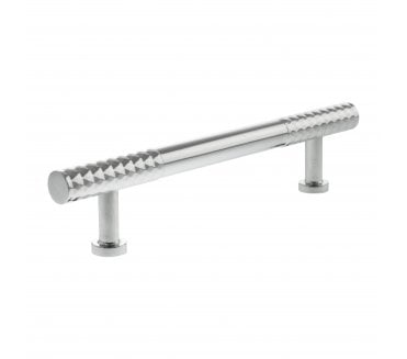 Millhouse Brass MHCD17 Chrysler Diamond Cut T-Bar Cabinet Pull Handles - Polished Chrome