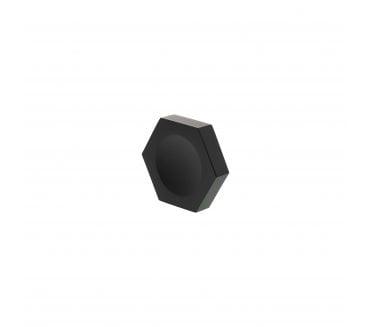 Millhouse Brass MHCH1338MB Pennington Hexagonal Button Cabinet Knob - 44mm - Matt Black
