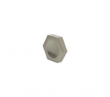 Millhouse Brass MHCH1338SN Pennington Hexagonal Button Cabinet Knob - 44mm - Satin Nickel