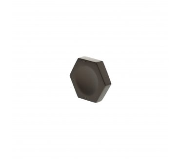 Millhouse Brass MHCH1338UDB Pennington Hexagonal Button Cabinet Knob - 44mm - Urban Dark Bronze