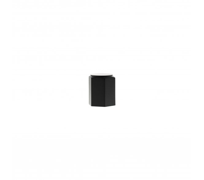 Millhouse Brass MHCH1420MB Pennington Hexagonal Cylinder Cabinet Knob - 20mm - Matt Black