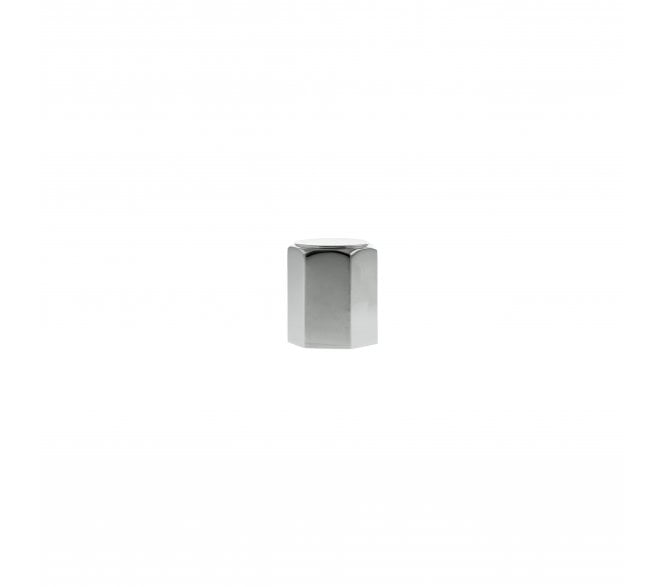 Millhouse Brass MHCH1420PC Pennington Hexagonal Cylinder Cabinet Knob - 20mm - Polished Chrome