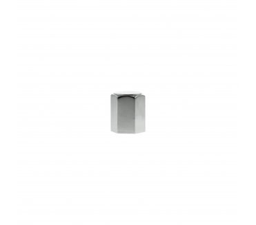 Millhouse Brass MHCH1420PC Pennington Hexagonal Cylinder Cabinet Knob - 20mm - Polished Chrome