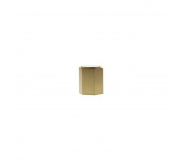 Millhouse Brass MHCH1420SB Pennington Hexagonal Cylinder Cabinet Knob - 20mm - Satin Brass