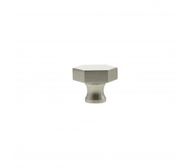 Millhouse Brass MHCH1532SN Pennington Hexagonal Cabinet Knob - 32mm - Satin Nickel