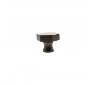 Millhouse Brass MHCH1532UDB Pennington Hexagonal Cabinet Knob - 32mm - Urban Dark Bronze