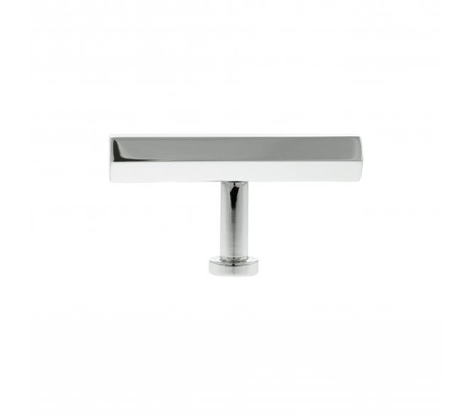 Millhouse Brass MHCH1675PC Pennington Hexagonal T-Bar Cabinet Knob - 75mm - Polished Chrome