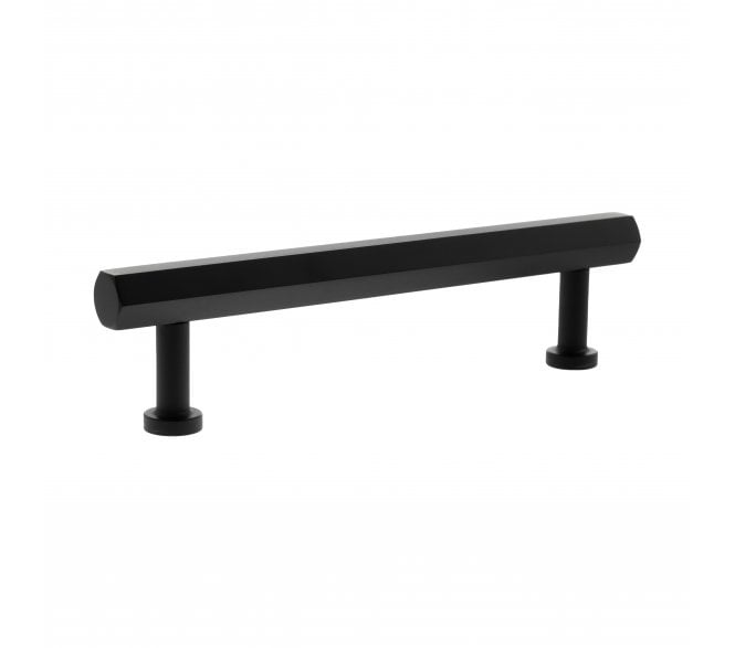 Millhouse Brass MHCH17 Pennington Hexagonal T-Bar Cabinet Pull Handles - Matt Black
