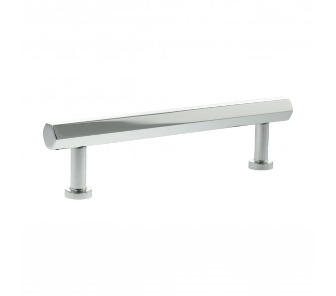 Millhouse Brass MHCH17 Pennington Hexagonal T-Bar Cabinet Pull Handles - Polished Chrome