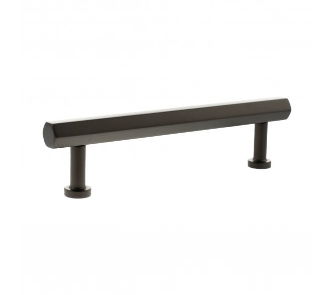 Millhouse Brass MHCH17 Pennington Hexagonal T-Bar Cabinet Pull Handles - Urban Dark Bronze