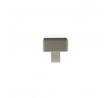 Millhouse Brass MHCK1230SN Eiffel Knurled Square Cabinet Knob - 50x50mm - Satin Nickel