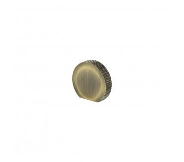 Millhouse Brass MHCK1338AB Eiffel Knurled Button Cabinet Knob - 44mm - Antique Brass