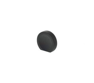Millhouse Brass MHCK1338MB Eiffel Knurled Button Cabinet Knob - 44mm - Matt Black